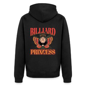Billard Princesse 8 Ball Angel - Veste à capuche bio Premium Unisexe - noir - Dos - Nico (187cm)