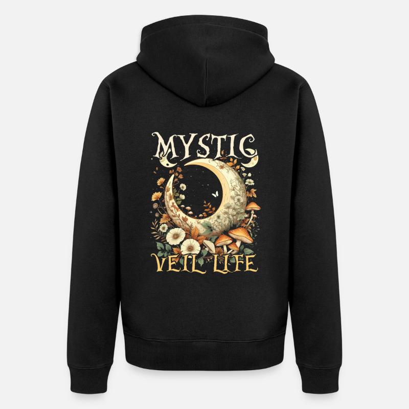 Fée Gothique - Veste à capuche bio Premium Unisexe - noir