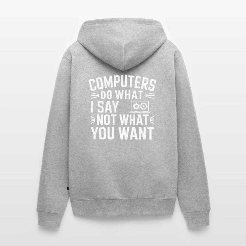 Administrator Support Nerd Computer Tech Unisex Premium Bio Zip Hoodie