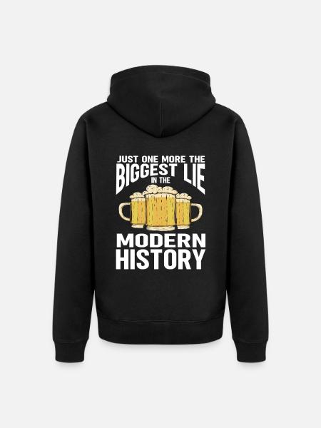 Funny Beer Brewing - Unisex Premium Organic Zip Hoodie - black