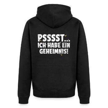 Grand frère Amoureux des bébés Frère aîné - Veste à capuche bio Premium Unisexe - noir - Dos - Nico (187cm)