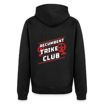 Club de tricycle couché Tricycle couché - Veste à capuche bio Premium Unisexe - noir - Dos - Nico (187cm)