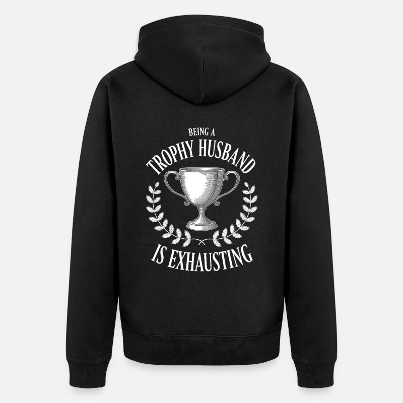 Ehemann - Unisex Premium Bio Zip Hoodie - Schwarz