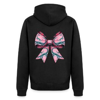 Coquette Bow Loch Ness Monster Nessie - Veste à capuche bio Premium Unisexe - noir - Dos - Nico (187cm)