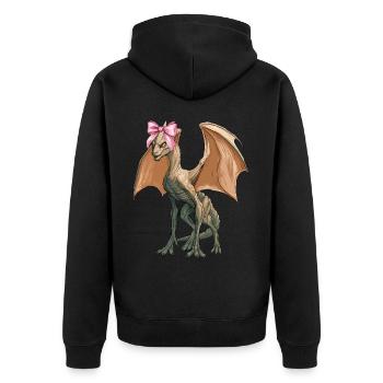 Arc Coquettique Van Mètre Visiteur Cryptide - Veste à capuche bio Premium Unisexe - noir - Dos - Nico (187cm)