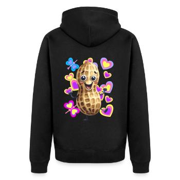 Peanut Printemps Danse Dancing Peanuts Kids - Veste à capuche bio Premium Unisexe - noir - Dos - Nico (187cm)