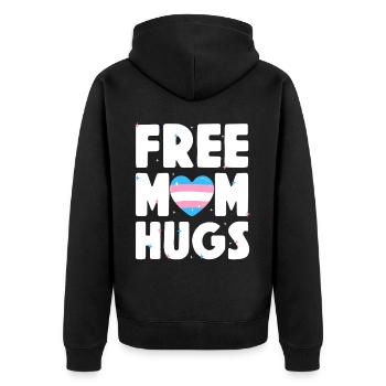 Fierté LGBT transgenre - Veste à capuche bio Premium Unisexe - noir - Dos - Nico (187cm)