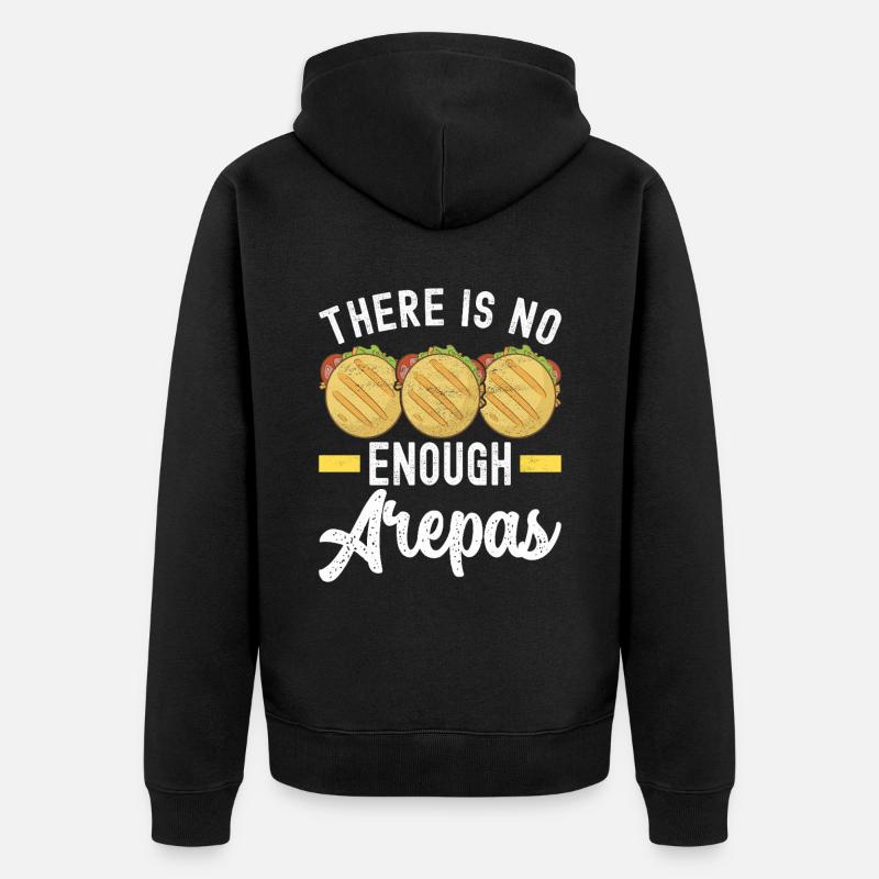 Arepas vénézuélienne - Veste à capuche bio Premium Unisexe - noir