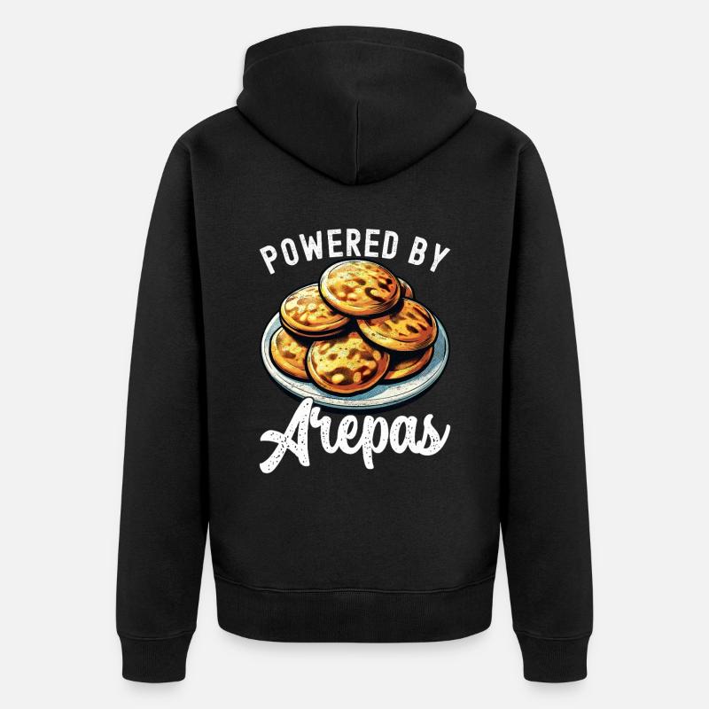 Arepas vénézuélienne - Veste à capuche bio Premium Unisexe - noir