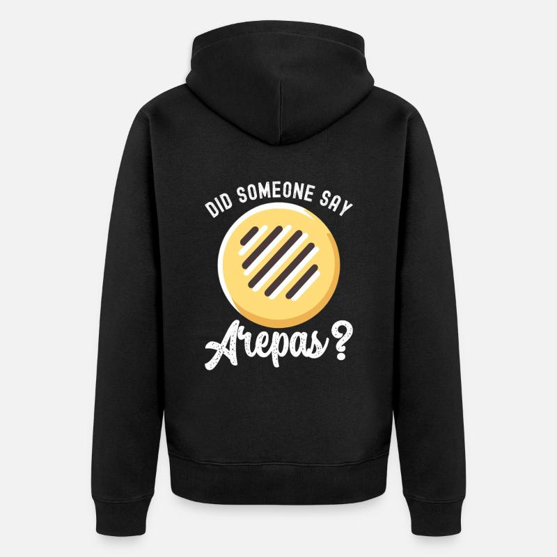 Arepas vénézuélienne - Veste à capuche bio Premium Unisexe - noir