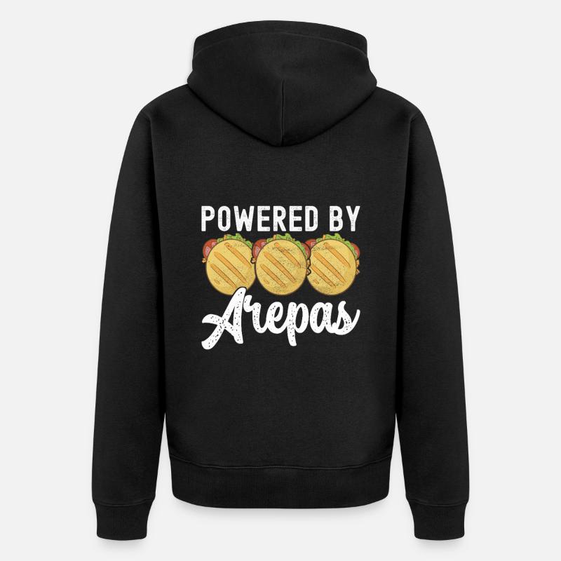 Arepas vénézuélienne - Veste à capuche bio Premium Unisexe - noir
