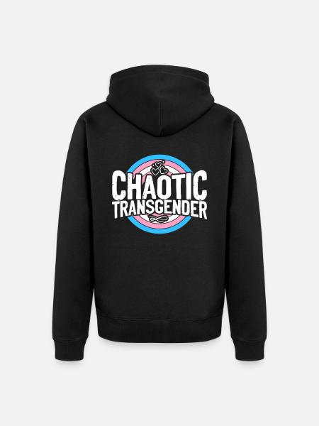Transgender Trans LGBT Pride - Unisex Premium Bio Zip Hoodie - Schwarz