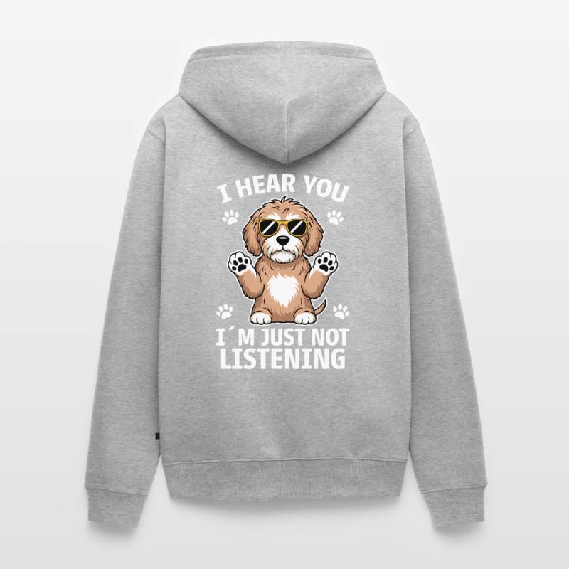 Cockapoo Saying Dogs Funny Cockapoo Gift Unisex Premium Organic Zip Hoodie
