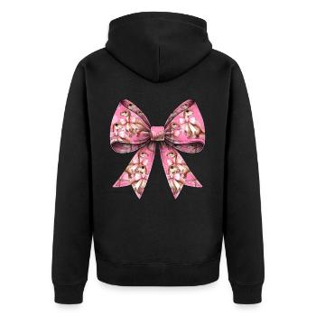 Coquette Arc Spinosaurus Motif Dinosaure - Veste à capuche bio Premium Unisexe - noir - Dos - Nico (187cm)