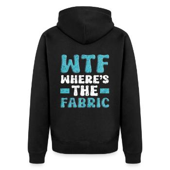 Restorer Upholstered Furniture - Unisex Premium Organic Zip Hoodie - black - Back - Nico (187cm)