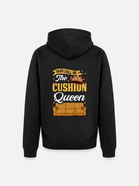 Restauratorin Polstermöbel - Unisex Premium Bio Zip Hoodie - Schwarz