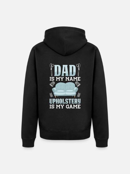 Restauratorin Polstermöbel - Unisex Premium Bio Zip Hoodie - Schwarz