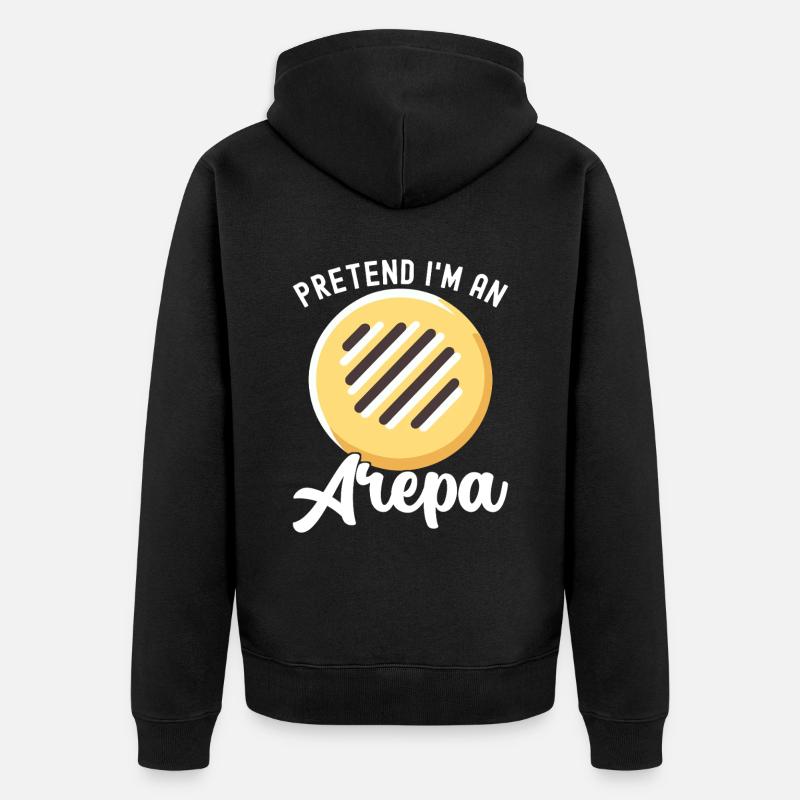 Arepas vénézuélienne - Veste à capuche bio Premium Unisexe - noir