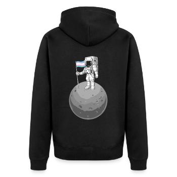 Transgender Trans LGBT Pride - Unisex Premium Bio Zip Hoodie - Schwarz - Hinten - Nico (187cm)