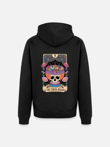 Tarotkarte - Unisex Premium Bio Zip Hoodie - Schwarz
