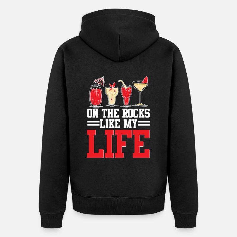 Bartender Bartender Bartending - Unisex Premium Organic Zip Hoodie - black