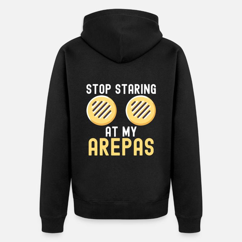 Arepas vénézuélienne - Veste à capuche bio Premium Unisexe - noir