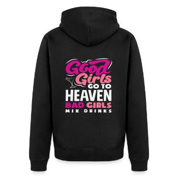 Good Girls Heaven Bad Girls Barmans - Veste à capuche bio Premium Unisexe - noir - Dos - Nico (187cm)