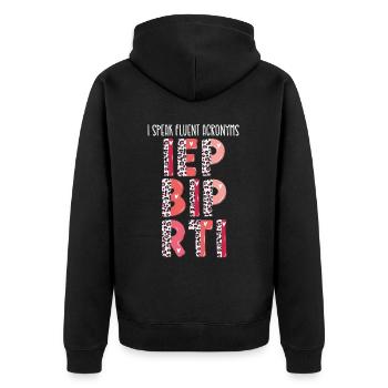 Psychologue scolaire Psychologie scolaire - Veste à capuche bio Premium Unisexe - noir - Dos - Nico (187cm)