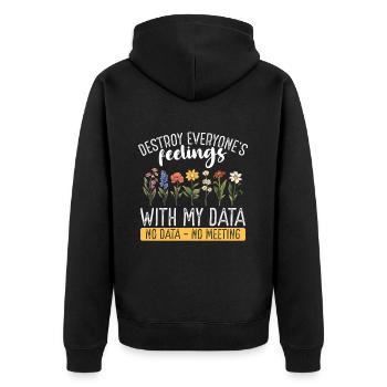 Psychologue scolaire Psychologie scolaire - Veste à capuche bio Premium Unisexe - noir - Dos - Nico (187cm)