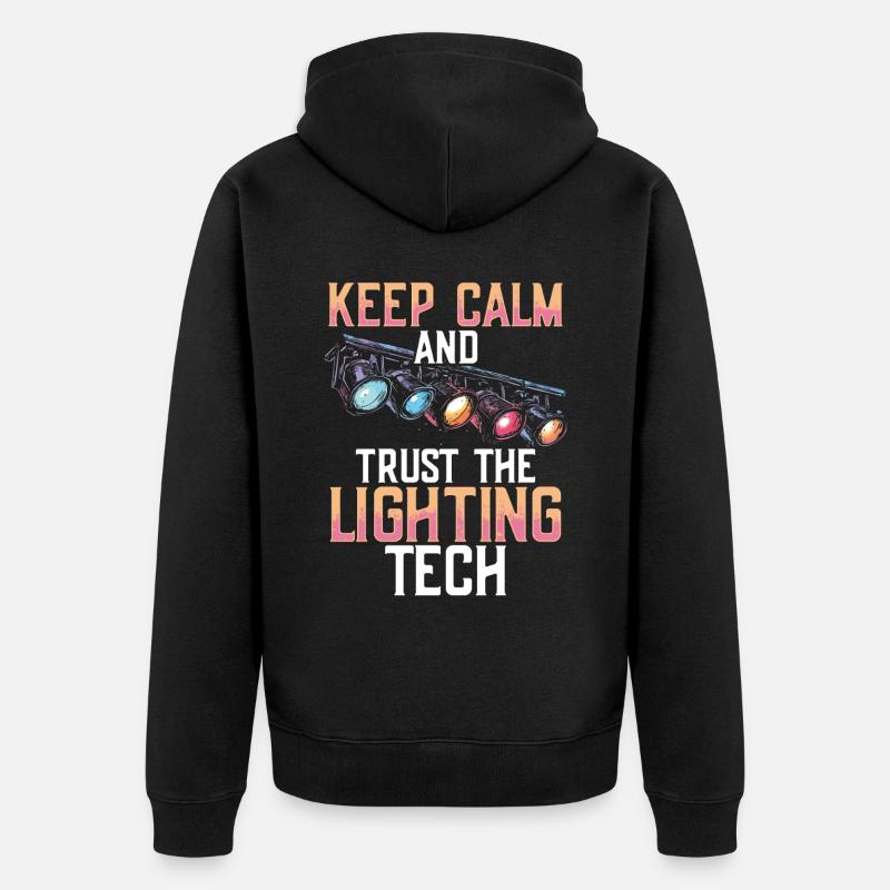 Lichttechniker Beleuchtungstechniker Lichttechnik - Unisex Premium Bio Zip Hoodie - Schwarz