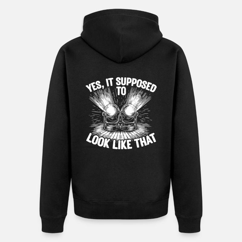Lichttechniker Beleuchtungstechniker Lichttechnik - Unisex Premium Bio Zip Hoodie - Schwarz
