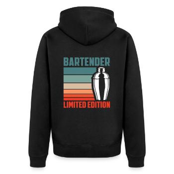 Barman Édition Limitée - Veste à capuche bio Premium Unisexe - noir - Dos - Nico (187cm)