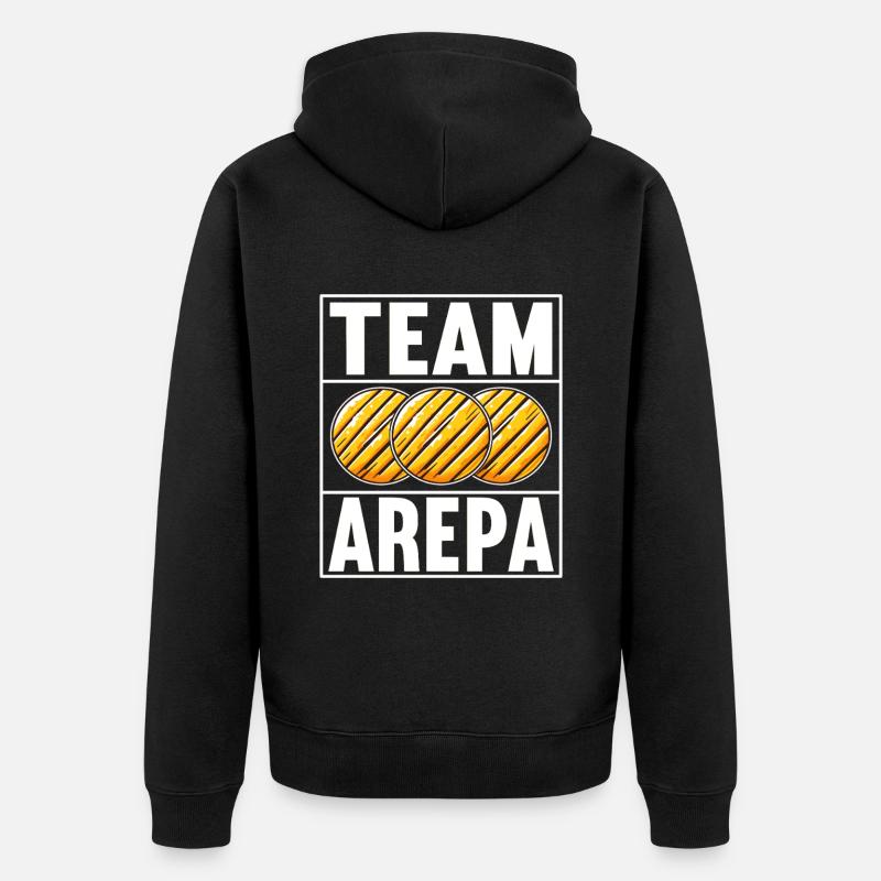 Arepas vénézuélienne - Veste à capuche bio Premium Unisexe - noir