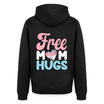 Fierté LGBT transgenre - Veste à capuche bio Premium Unisexe - noir - Dos - Nico (187cm)