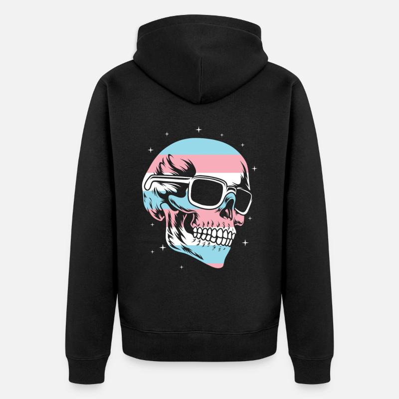 Fierté LGBT transgenre - Veste à capuche bio Premium Unisexe - noir