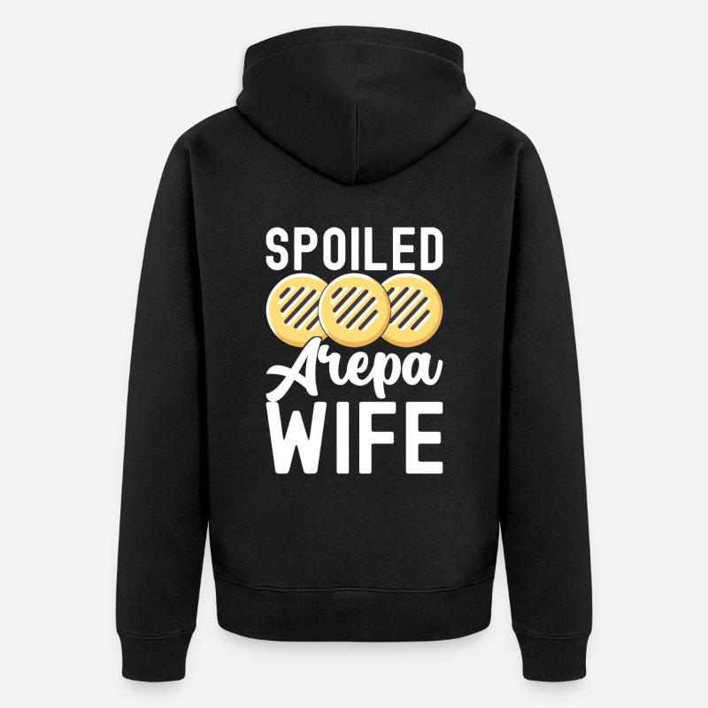 Arepas vénézuélienne - Veste à capuche bio Premium Unisexe - noir