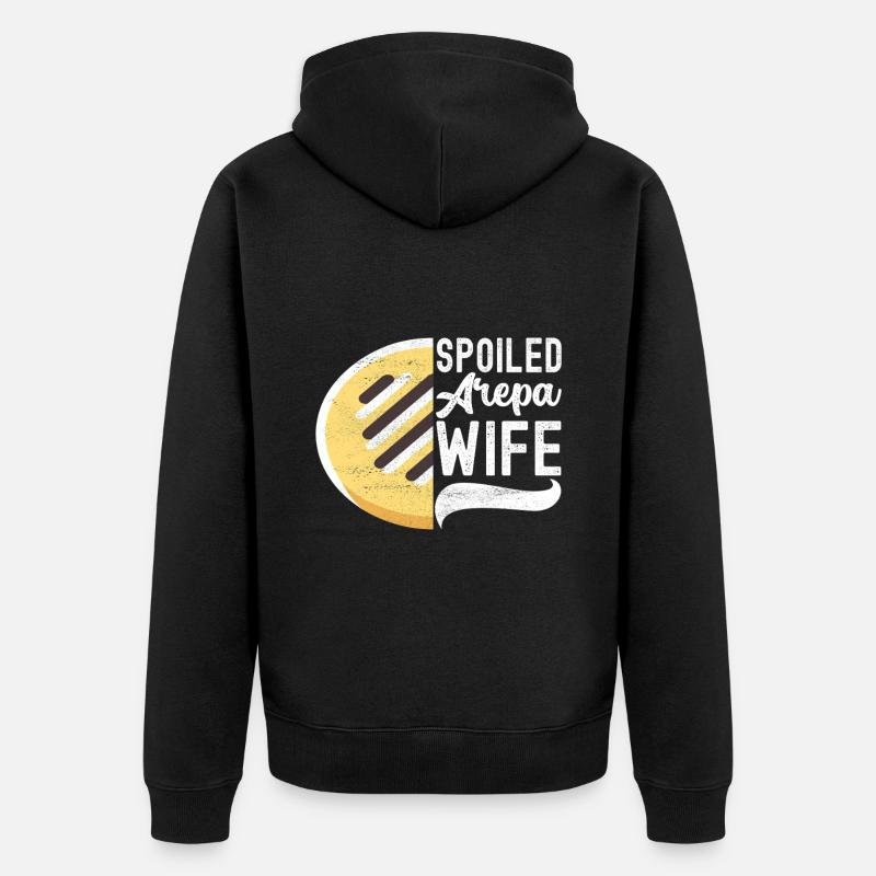 Arepas vénézuélienne - Veste à capuche bio Premium Unisexe - noir