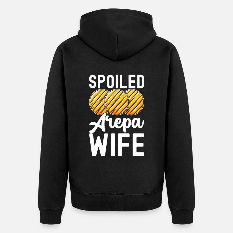 Arepas vénézuélienne - Veste à capuche bio Premium Unisexe - noir