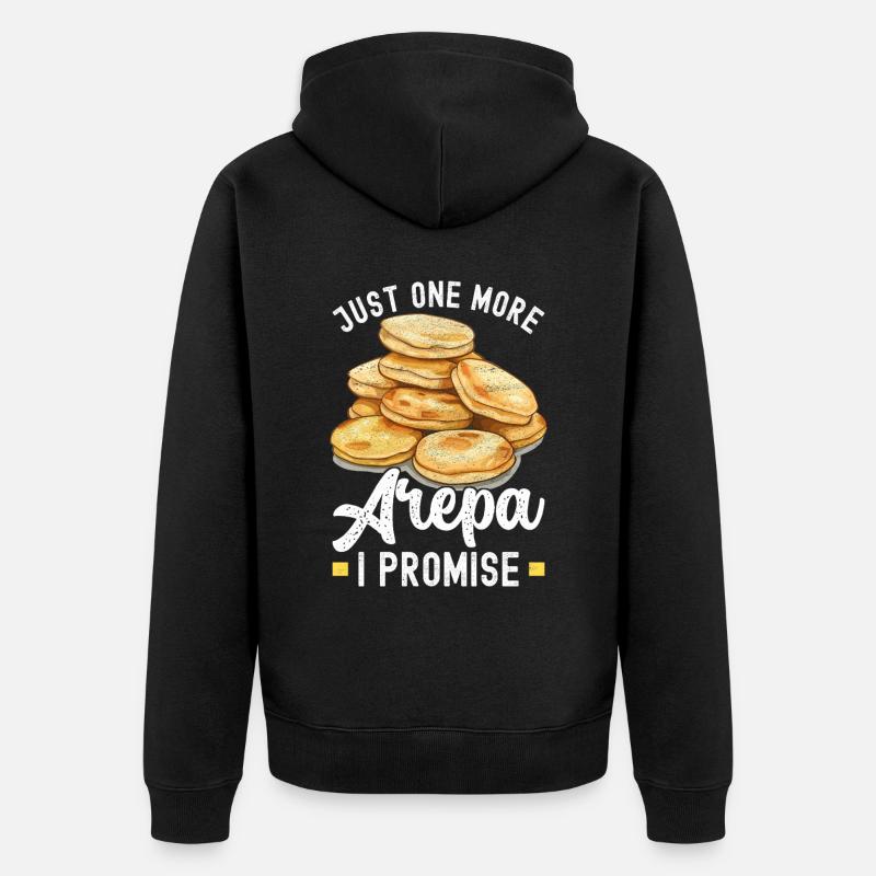 Arepas vénézuélienne - Veste à capuche bio Premium Unisexe - noir