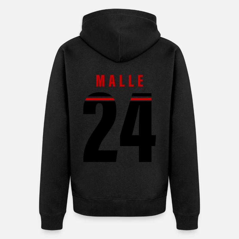 Malle 24 - Veste à capuche bio Premium Unisexe - noir
