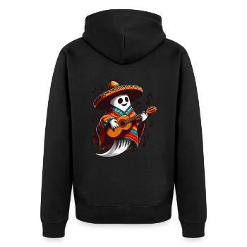 L’ du Cinco de Mayo avec sombrero - Veste à capuche bio Premium Unisexe - noir - Dos - Nico (187cm)
