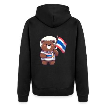Ours thaïlandais - Veste à capuche bio Premium Unisexe - noir - Dos - Nico (187cm)