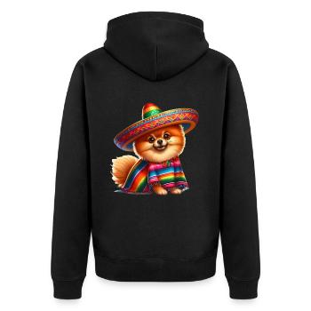 Cinco de Mayo Poméranie - Veste à capuche bio Premium Unisexe - noir - Dos - Nico (187cm)