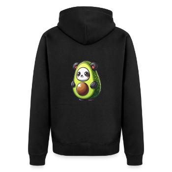 Panda en costume d’avocat - Veste à capuche bio Premium Unisexe - noir - Dos - Nico (187cm)
