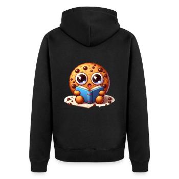 Cookie Bookworm - Veste à capuche bio Premium Unisexe - noir - Dos - Nico (187cm)
