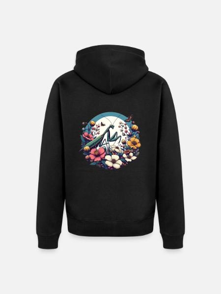 Mantis - Unisex Premium Organic Zip Hoodie - black