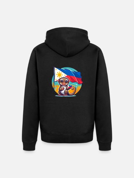 Filipino Pride - Unisex Premium Organic Zip Hoodie - black