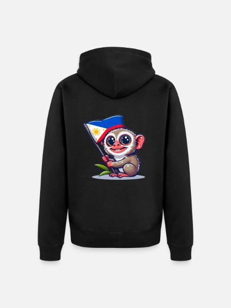 Filipino Pride - Unisex Premium Organic Zip Hoodie - black