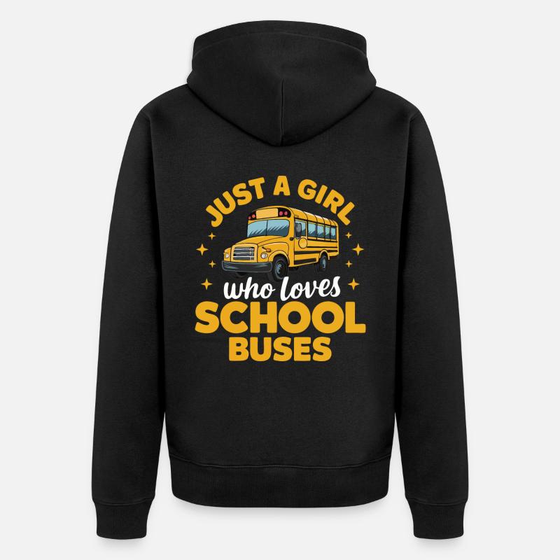 Bus Chauffeur d’autobus Autobus scolaire - Veste à capuche bio Premium Unisexe - noir