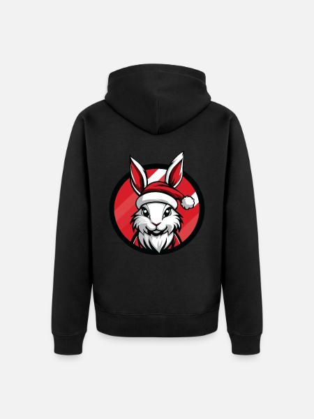 Noël Bunny Noël - Veste à capuche bio Premium Unisexe - noir